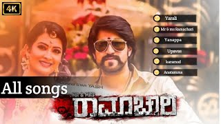 Mr amp Ms Ramachari  All songs juke Box  Yash song  Radika Pandita all songs [upl. by Arat510]