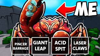 I Unlocked the CRAB BOSS MOVESET in The Strongest Battlegrounds [upl. by Acinahs383]