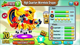 Dragon City High Quantum Wormhole Dragon NEW SKIN  EXCLUSIVE DRAGON 2024 😱 [upl. by Platus47]