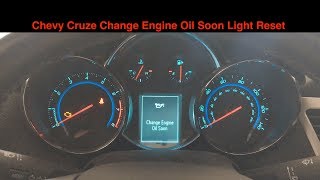 Chevy Cruze Oil Life Reset Change Engine Oil Soon  How To  Same for other Chevy Vehicles [upl. by Peacock507]