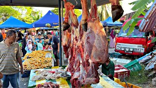 Malaysia Countryside Fresh Morning Market  Pasar Pagi Gunung Keriang Kedah streetfood [upl. by Ahsaret]