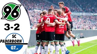 Hannover 96 VS Paderborn 07 32 Highlights  Bundesliga 20232024 [upl. by Sackman]