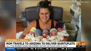 Mom gives birth to quintuplets at Phoenix hospital [upl. by Darreg]