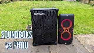 SOUNDBOKS Gen 3 vs JBL Partybox 110 Sound Comparison  Kings of portable sound [upl. by Bik]