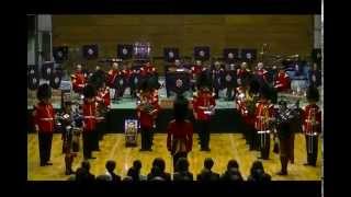 Coldstream Guards Band Japan tour2013 ObihiroGym Amazing Grace [upl. by Udenihc108]