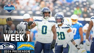 Seattle Seahawks Top Plays vs Los Angeles Chargers  2024 Preseason Week 1 [upl. by Ellga]