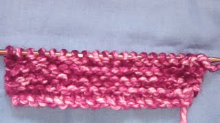 Tuto tricot le point de mousse au tricotapprendre le point de mousse au tricot [upl. by Serrell]