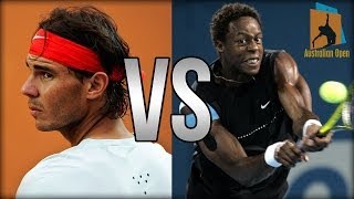 Rafael Nadal Vs Gael Monfils Australian Open 2014 Highlights [upl. by Emanuele]