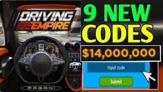 DECEMBER ⚡ DRIVING EMPIRE CODES 2023  ROBLOX DRIVING EMPIRE CODES 2023 [upl. by Liagibba]