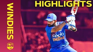 Chahar Takes Three Wickets in Four Overs  Windies vs India  Match Highlights  3rd IT20 2019 [upl. by Lorrimer194]