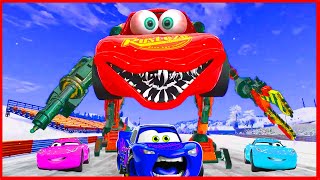 Lightning McQueen Eater Monsters  BeamNGDrive2  Coffin Dance Song COVER [upl. by Hime]