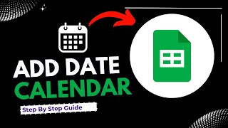 how to add date calendar in google sheets Step By Step Guide [upl. by Eidissac]