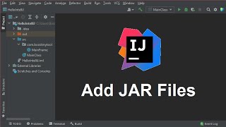 How to Add External Jar Files in Intellij IDEA  Add ModuleLibraryJAR Files [upl. by Anauqed]