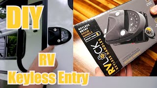 RVLock V4 Keyless Entry Door Handle Unboxing and Installation  DIY RV Security [upl. by Janela]