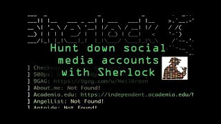 Hunt Down Social Media Accounts by Usernames Using Sherlock Tutorial [upl. by Amoihc688]