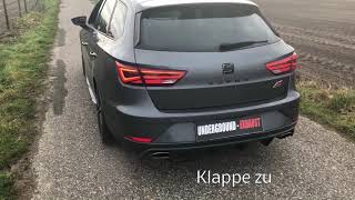 Underground Exhaust Seat Leon Cupra 300 ST Stage 3 Klappenauspuff Sound [upl. by Sobmalarah]