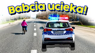 Ucieczka rowerem przed policją Utknął między rogatkami Agresorzy  POLSKA KAMERA SAMOCHODOWA 1 [upl. by Hanonew]