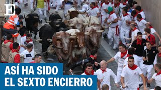 SAN FERMÍN 2023  Así hemos mostrado el Sexto encierro de Sanfermines en directo  EL PAÍS [upl. by Ahsetal]