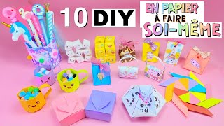 10 IDÉES DE BRICOLAGE EN PAPIER QUE VOUS ALLEZ ADORER  Fournitures scolaires Jouets Fidget autres [upl. by Morehouse]