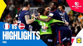 What a CRAZY final  France vs Denmark  Highlights  Mens EHF EURO 2024 [upl. by Dever]