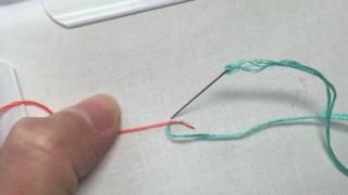 Couching Stitch Embroidery Tutorial [upl. by Ahsiekim]