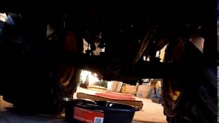 John Deere X748 Trans Oil Change [upl. by Notsirhc]