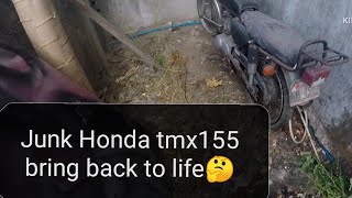 TMX 155 hondamotorcycles restoration timelapse [upl. by Chemush803]