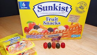 Unboxin Doxin  Sunkist Mixed Fruit Fruit Snacks 6 Pouches [upl. by Airt836]