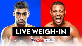 AMIR KHAN VS KELL BROOK  FULL WEIGHIN ⚖️🔥 [upl. by Sairu666]