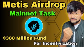 Metis L2 Airdrop Mainnet Tasks to Get Epic NFT 360 Million Dollars for Incentivization  Hindi [upl. by Arnaud734]