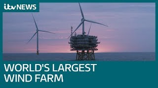 Worlds largest offshore wind farm generates electricity for the first time  ITV News [upl. by Dimmick]