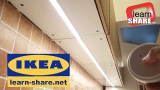 IKEA Kitchen Lighting OMLOPP  How to Install Under Cabinet LED Lighting [upl. by Herates]