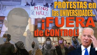 ¡Las protestas universitarias se han ido de las manos [upl. by Agathy]