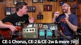 That Pedal Show – Boss CE1 CE2 amp CE2 Waza Plus Four Other Great Chorus Pedals [upl. by Ogires]