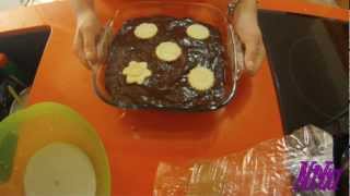 TARTA DE GALLETAS  con natilla y chocolate sin azúcar [upl. by Lamprey416]