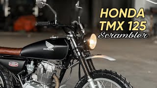 HONDA TMX 125  CG125 Custom SCRAMBLER by La Garahe Motorcycles [upl. by Ullman724]