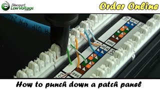 How to Punch Down a Network Ethernet Patch Panel [upl. by Dennett]