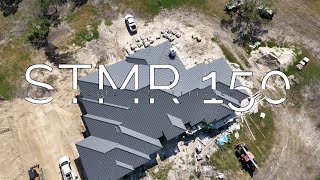 STMR 150 SLATE GREY STRIATED VISUAL ❗️metalroofing standingseammetalroof [upl. by Keane]