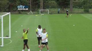 TRAINING  Micah Richards the Goalkeeper [upl. by Aivizt129]