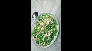 Vegetarische salade van quinoa groene asperges en witte kaas  Shorts [upl. by Okoyk]