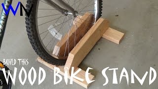 How to Build a Wood Bike Stand [upl. by Aisitel]