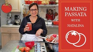 How to Make Nonna’s Homemade Passata Recipe  Back to Basics  Natalina’s Kitchen [upl. by Nnyrat407]