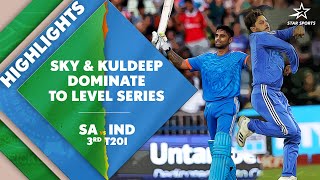 Suryakumars 100 amp Kuldeeps 5fer Mark Team Indias Massive Win  SA vs IND 3rd T20I Highlights [upl. by Potts580]