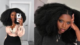 3 SUPER QUICKEASY NATURAL HAIRSTYLES FOR WORK TYPE 4a4b4c ft African Pride Moisture Collection [upl. by Evars883]