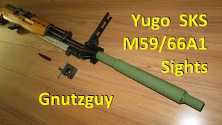 Yugo SKS M5966A1 Three sights Standard Night amp Grenade Launcher [upl. by Kenwee]