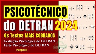 PSICOTECNICO DETRAN 2024 – Testes de atenção  Exames psicológicos  Avaliação Psicológica Detran [upl. by Angelle]