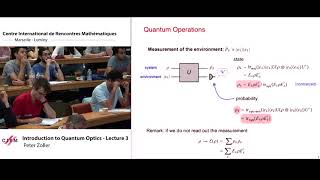 Peter Zoller Introduction to quantum optics  Lecture 3 [upl. by Oileduab]