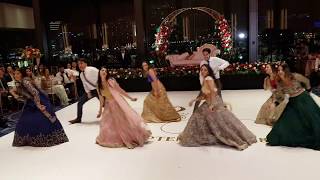 BEST INDIAN BOLLYWOOD WEDDING RECEPTION DANCE 2018 [upl. by Nnalorac]