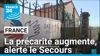 France  la précarité augmente alerte le Secours populaire • FRANCE 24 [upl. by Atokad]