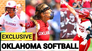 College GameDay team takes batting practice with Oklahoma Softball [upl. by Klusek]